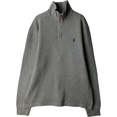 古着 ラルフローレン Ralph Lauren POLO by Ralph Lauren ハーフジップスウェットシャツ トレーナー メンズM相当/eaa589698
