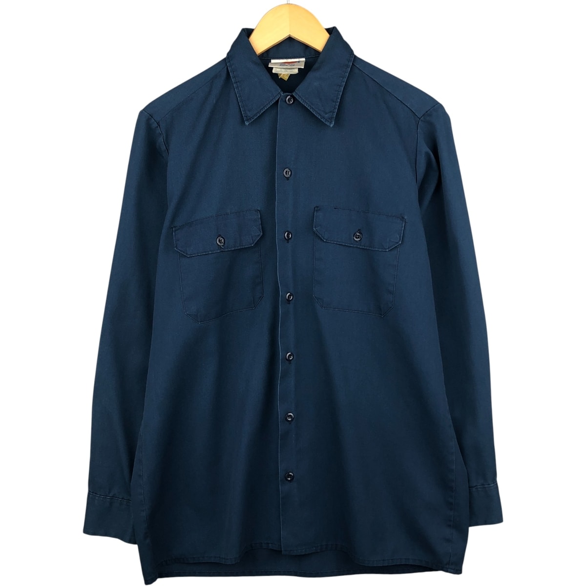 古着 90年代 ディッキーズ Dickies 長袖 ワークシャツ USA製 メンズM相当 ヴィンテージ/eaa594700