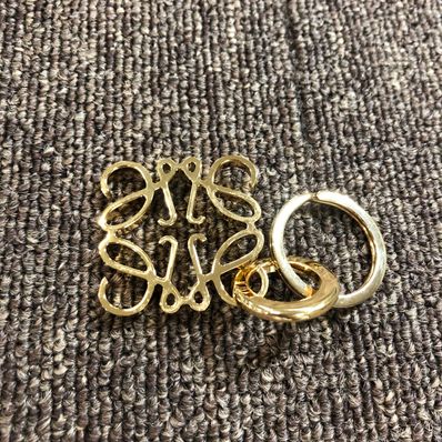 LOEWE Anagram Keyring "Gold"