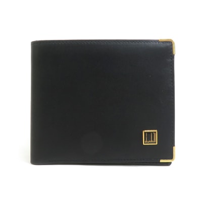 ダンヒル Dunhill 札入れ レザー ブラック メンズ【中古】 h32143a
