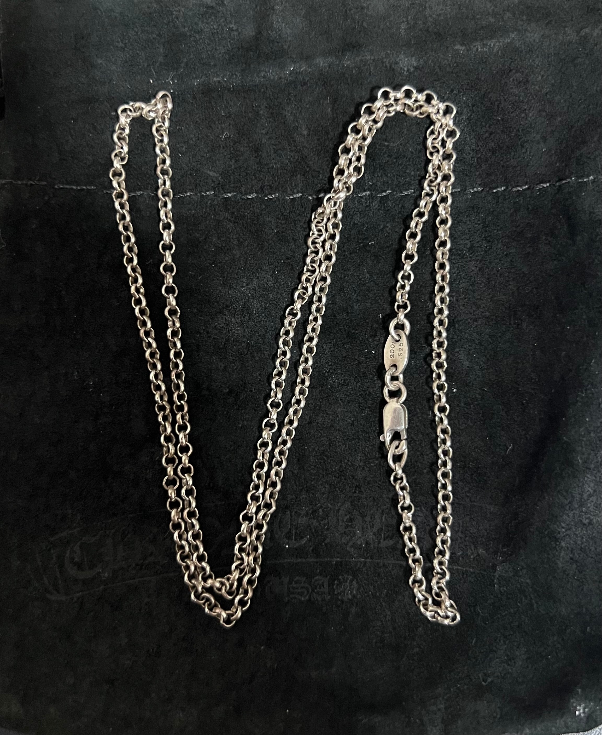 Chrome Hearts Roll Chain Necklace "Silver"