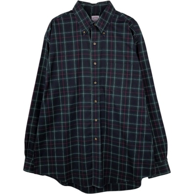 古着 ブルックスブラザーズ Brooks Brothers Est.1818 長袖 コットンチェックシャツ メンズL相当/eaa659932