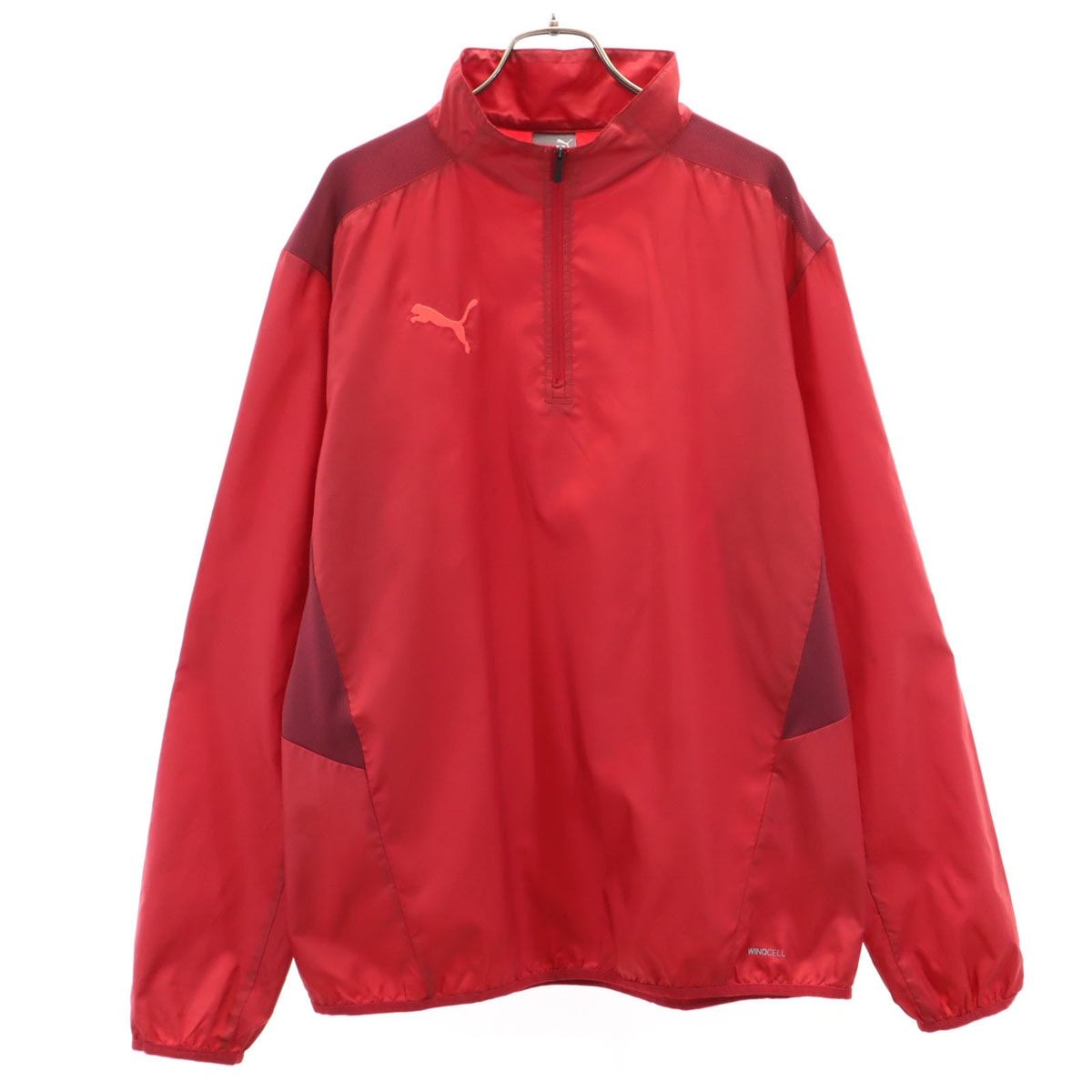 PUMA プーマ トレーニング ハーフジップ ウインドブレーカー XL レッド系 プルオーバー