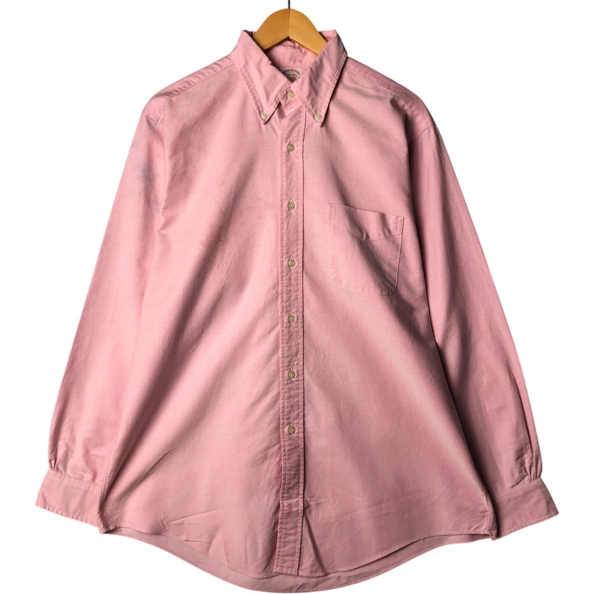 古着 80~90年代 ブルックスブラザーズ Brooks Brothers Est.1818 長袖 ボタンダウンシャツ USA製 メンズL相当 ヴィンテージ/eaa573709