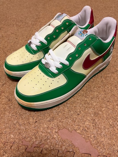Mr.Cartoon × Nike Air Force 1 Low "Classic Green/Varsity Red"