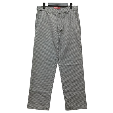 SUPREME シュプリーム 25SS Work Pant White Houndstooth 千鳥格子 ワーク パンツ 51652