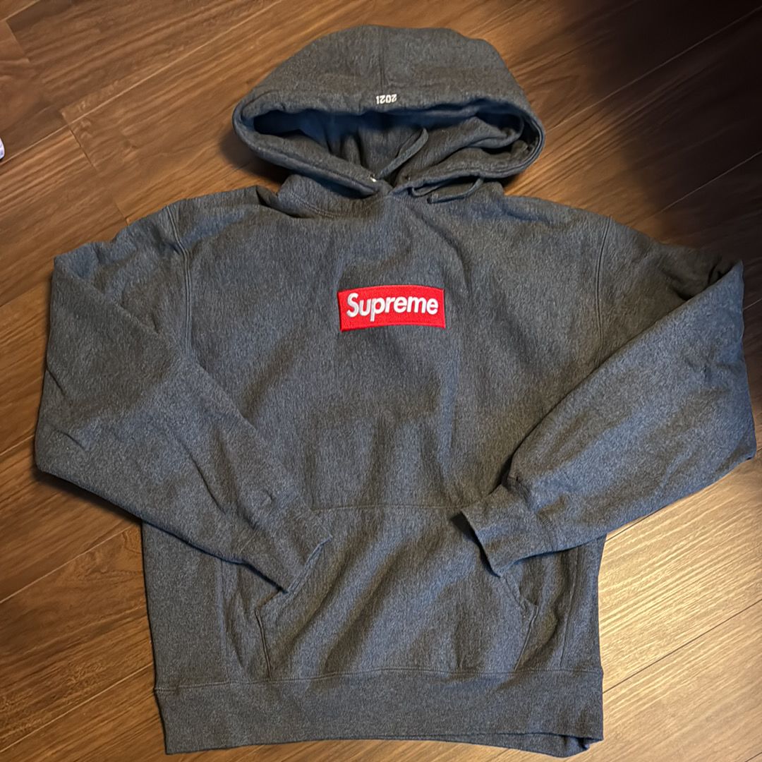 Supreme Box Logo Hooded Sweatshirt "Charcoal" (21FW)