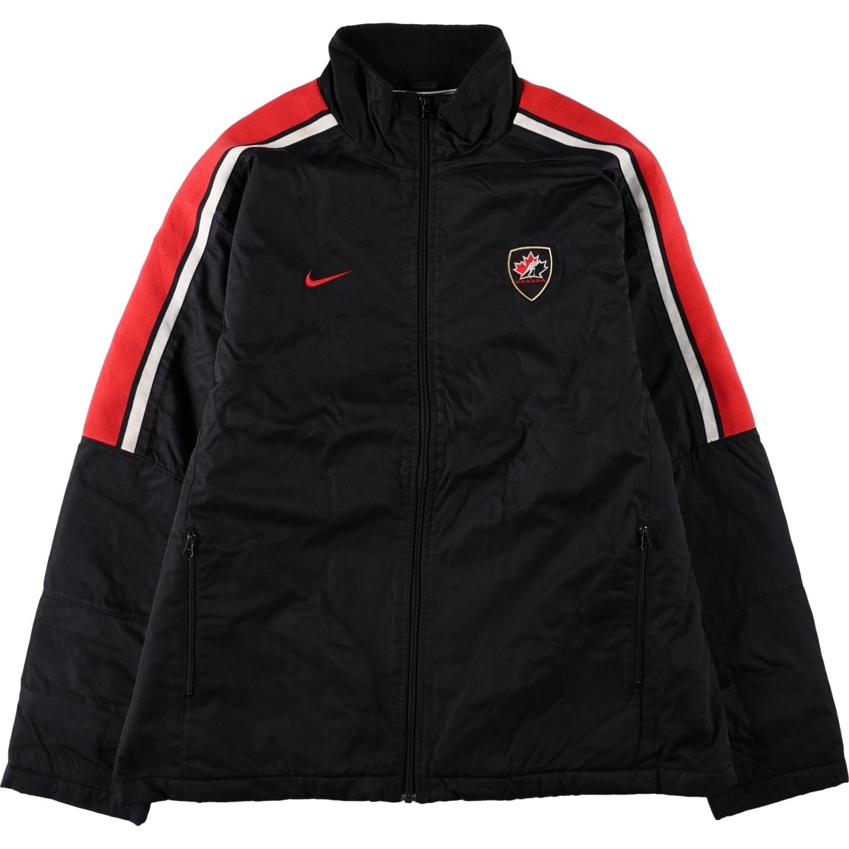古着 ナイキ NIKE BAUER Hockey Canada アイスホッケーカナダ代表 ナイロンジャケット メンズL相当/eaa679022