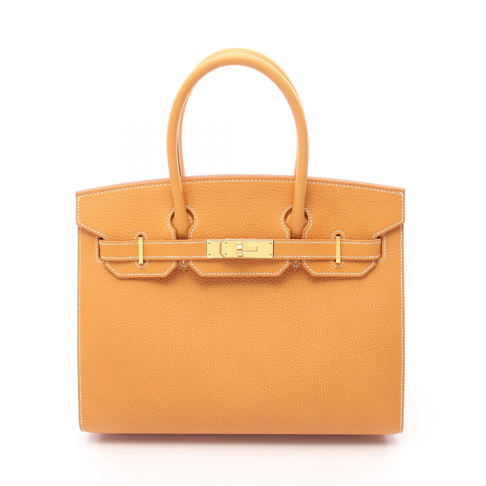 エルメス HERMES バーキン30 セリエ ナチュラルサブレ ハンドバッグ バッグ ナチュラルグレネ K刻印(2025年製造) レディース ブラウン系 【中古】