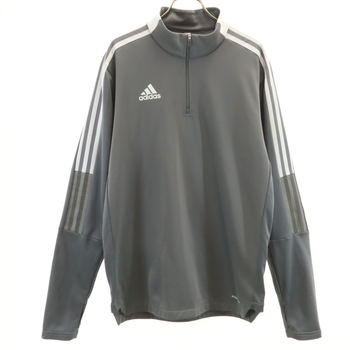 adidas アディダス 長袖 ハーフジップ ウェア XO グレー ジャージ プルオーバー