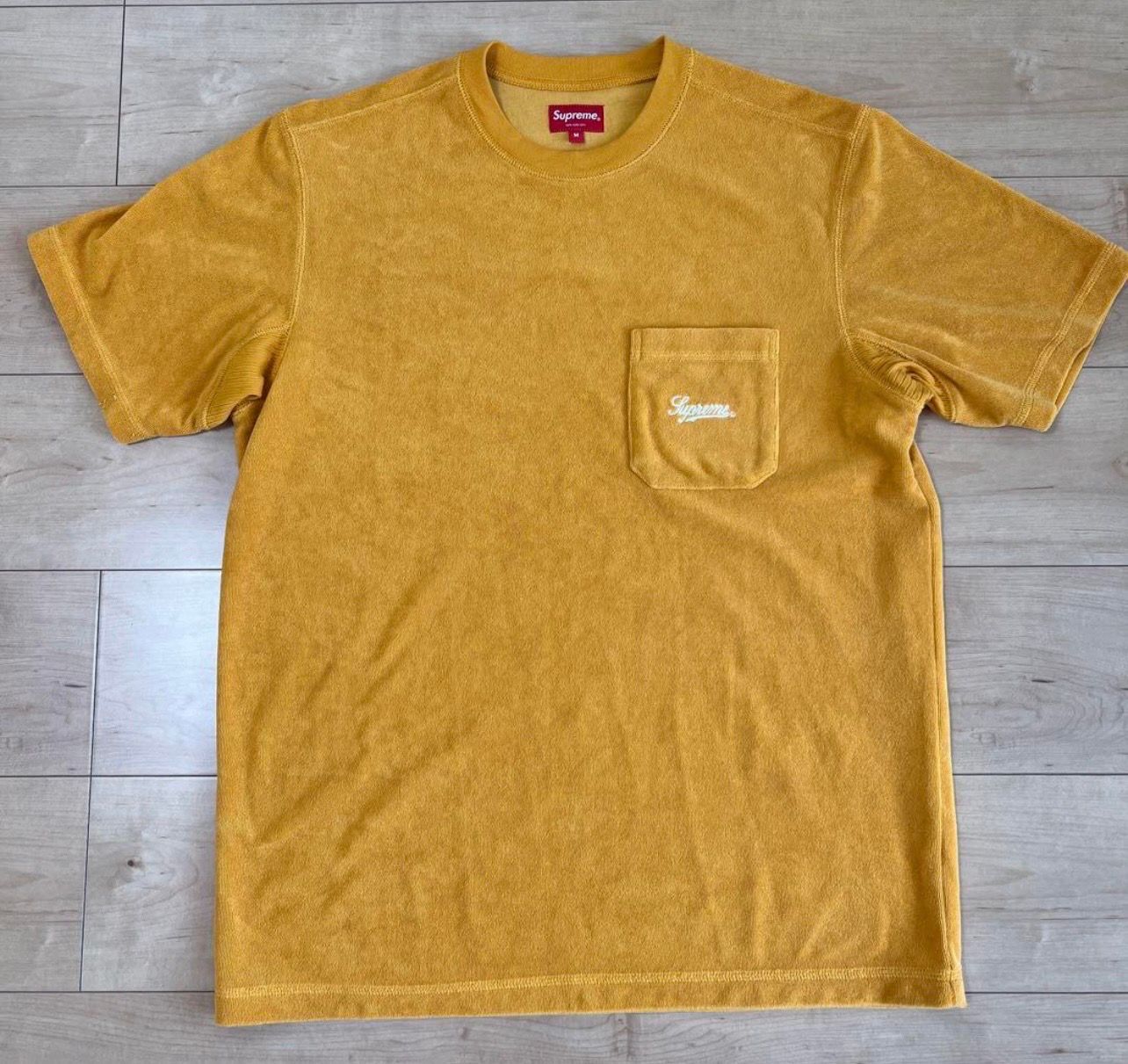 シュプリーム テリー ポケット Tシャツ (19SS) "ゴールド"