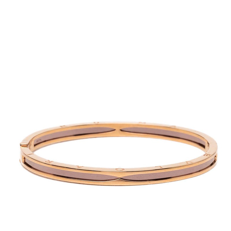 ブルガリ B-zero1 ビーゼロワン ブレスレット バングル サイズL K18PG ピンクゴールド 750 メタル レディース BVLGARI 【中古】