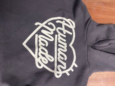 HUMAN MADE Heart Tsuriami Hoodie "Black"