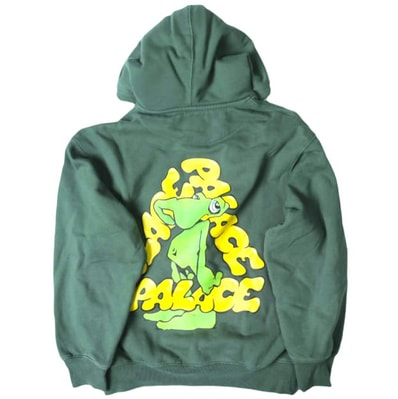 PALACE SKATEBOARDS パレス スケートボード 25AW MARK BODE HOOD マーク・ボーデ スウェットプルオーバーパーカー S Racey Green 裏起毛 フーディー トップス g28033