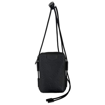 Louis Vuitton Lace Up Pouch Monogram Shadow "Noir"