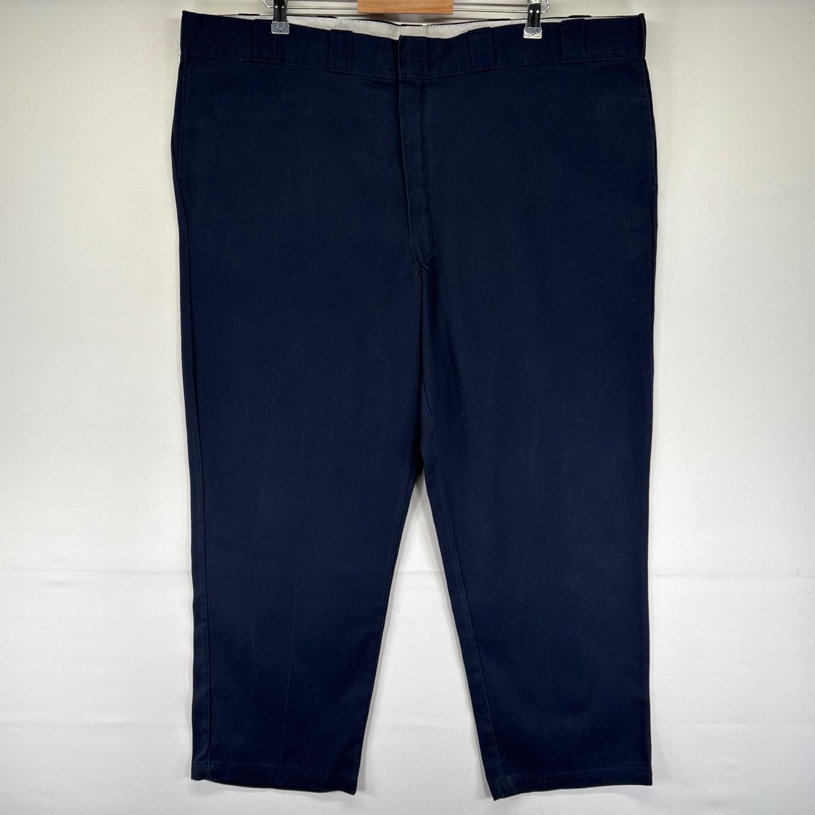 古着 ディッキーズ Dickies パンツ ワークパンツ 874 ストレート チノパン スラックス 大きいサイズ W48 L30  ネイビー系 メンズ