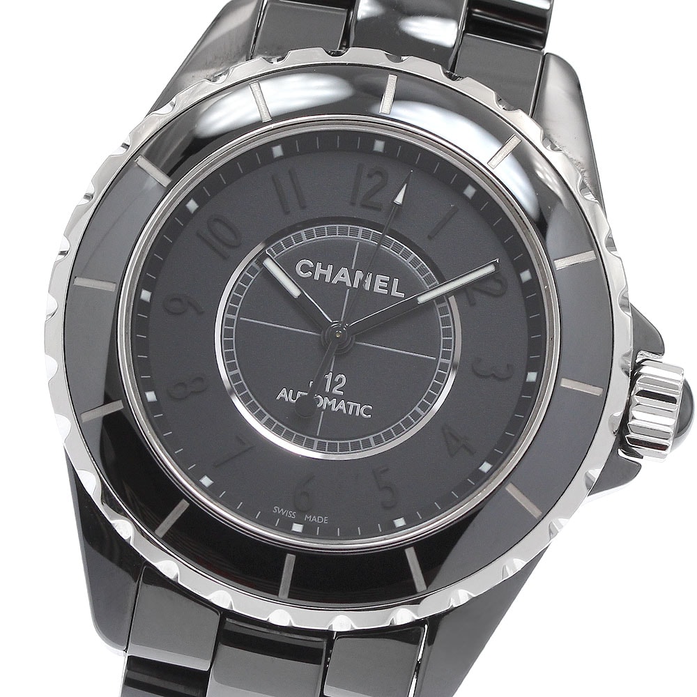 シャネル J12 インテンスブラック H3829 メンズ 【中古】