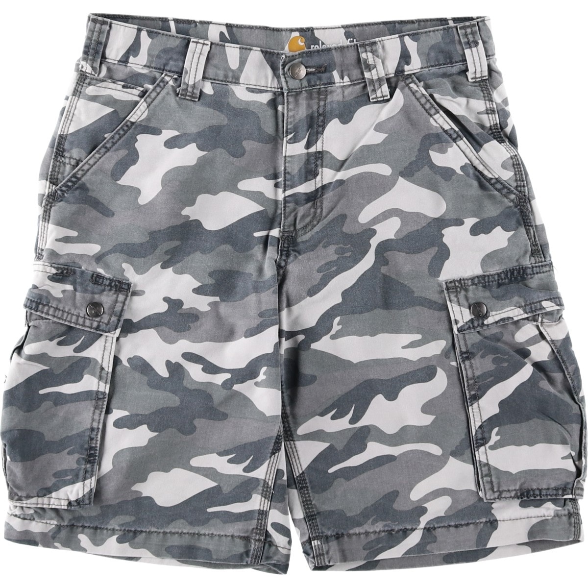 古着 カーハート Carhartt RELAXED FIT 迷彩柄 ダック カーゴショーツ ハーフパンツ メンズw32相当/eaa620673