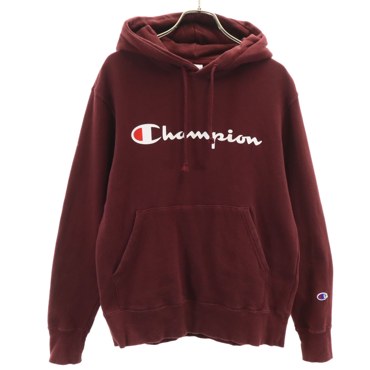 Champion チャンピオン 長袖 スウェットパーカー M ボルドー