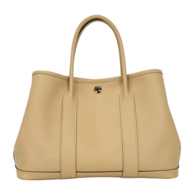 HERMES エルメス トートバッグ ガーデンパーティ 30 TPM トレンチ エプソン シルバー金具 C刻印 新品同様【中古】