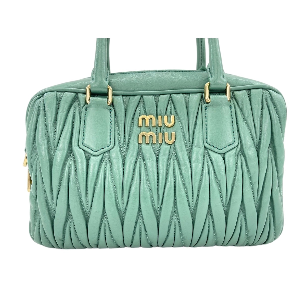 ミュウ ミュウ Miu Miu レザー 2WAYマテラッセ アルカディ ハンドバッグ【中古】