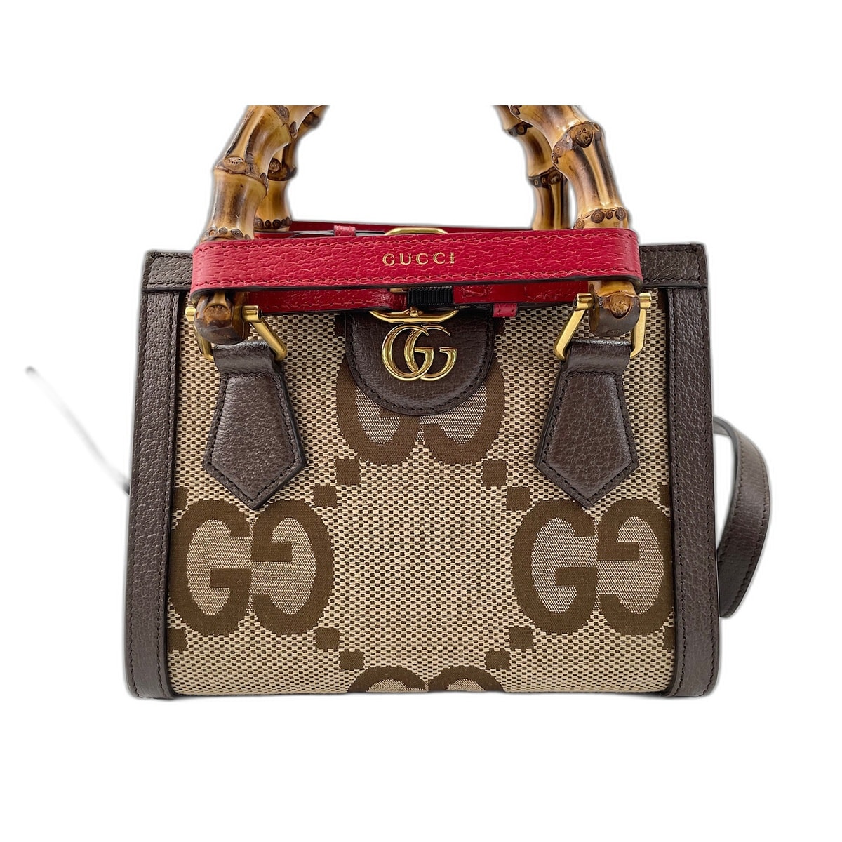 グッチ GUCCI ダイアナ ジャンボGG ハンドバッグ【中古】