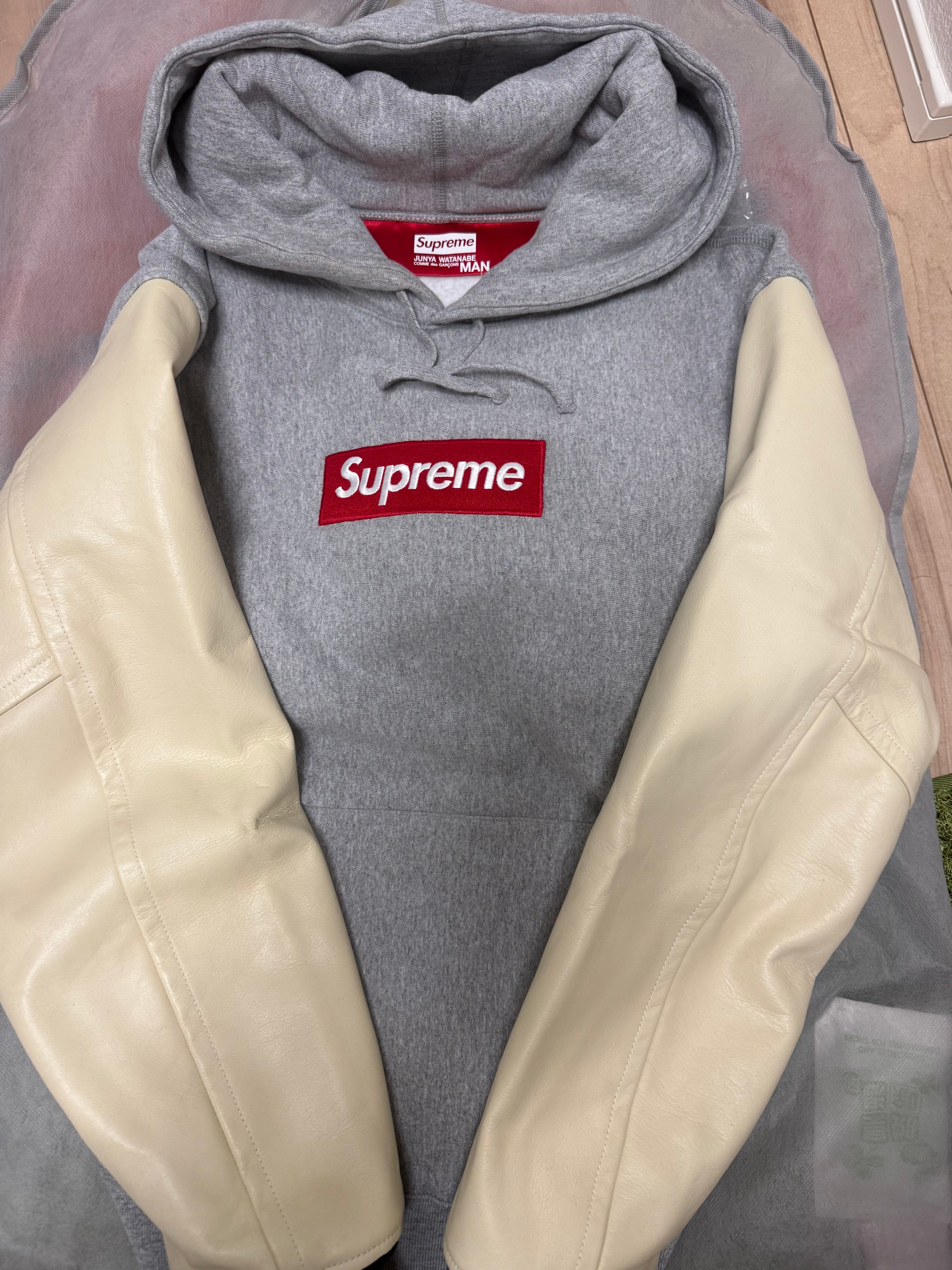 Supreme / JUNYA WATANABE COMME des GARÇONS MAN Box Logo Hoodie Customize "Grey"