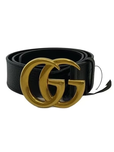 GUCCI Double G Wide Belt "Black/Gold"