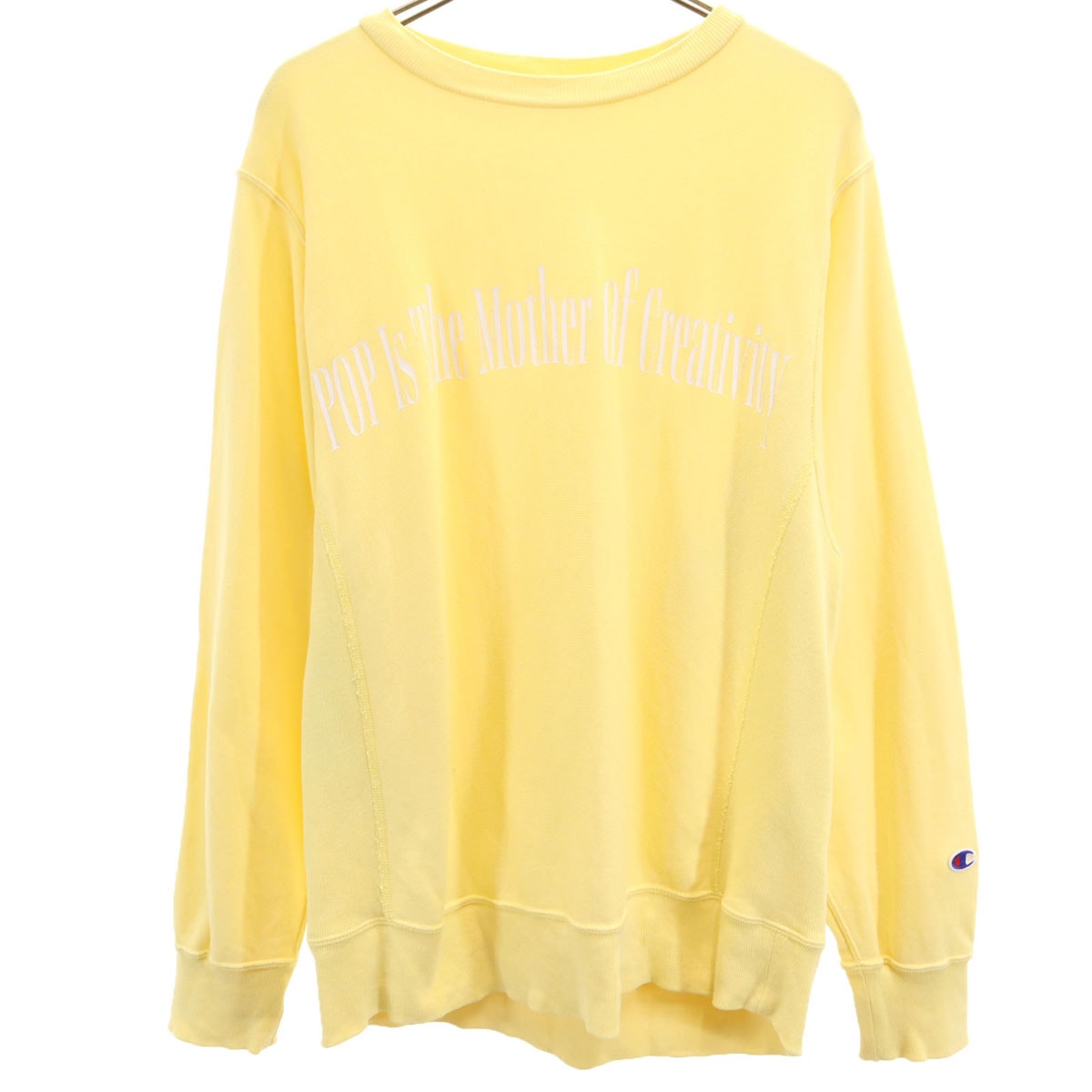 Champion チャンピオン リバースウィーブ 長袖 スウェット トレーナー M イエロー