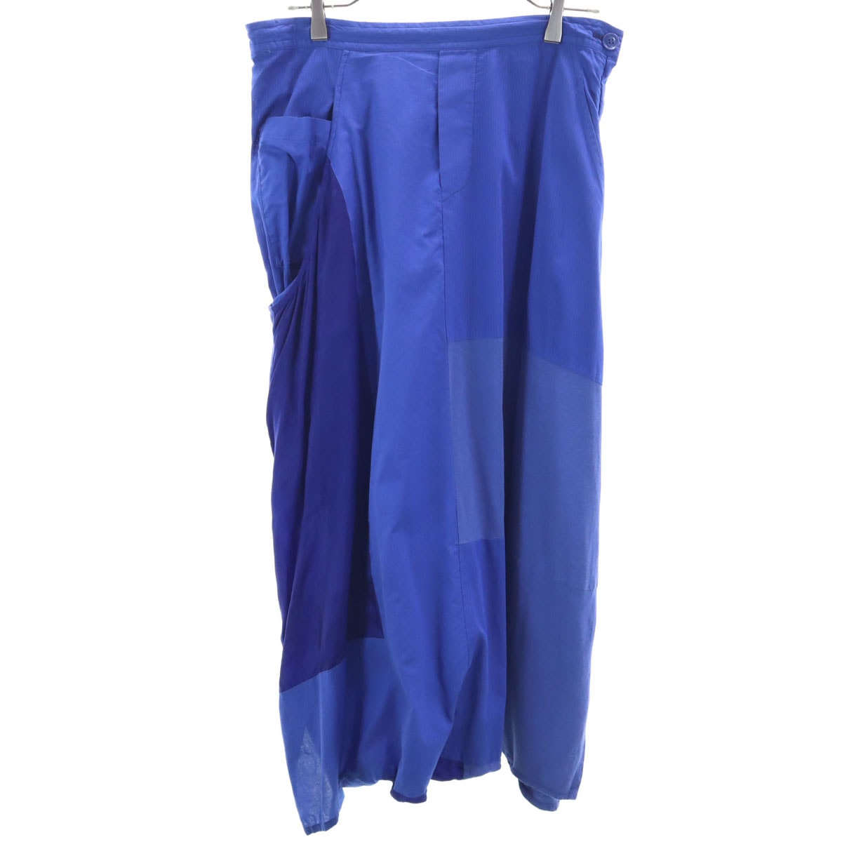 Y's ワイズ パッチワーク サルエルパンツ 2 青紫 ヨウジヤマモト