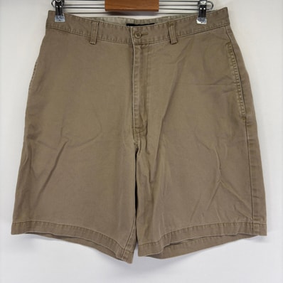 古着 トミーヒルフィガー TOMMY HILFIGER パンツ チノパン ワンポイントロゴ ハーフパンツ ショート w32 ベージュ メンズ