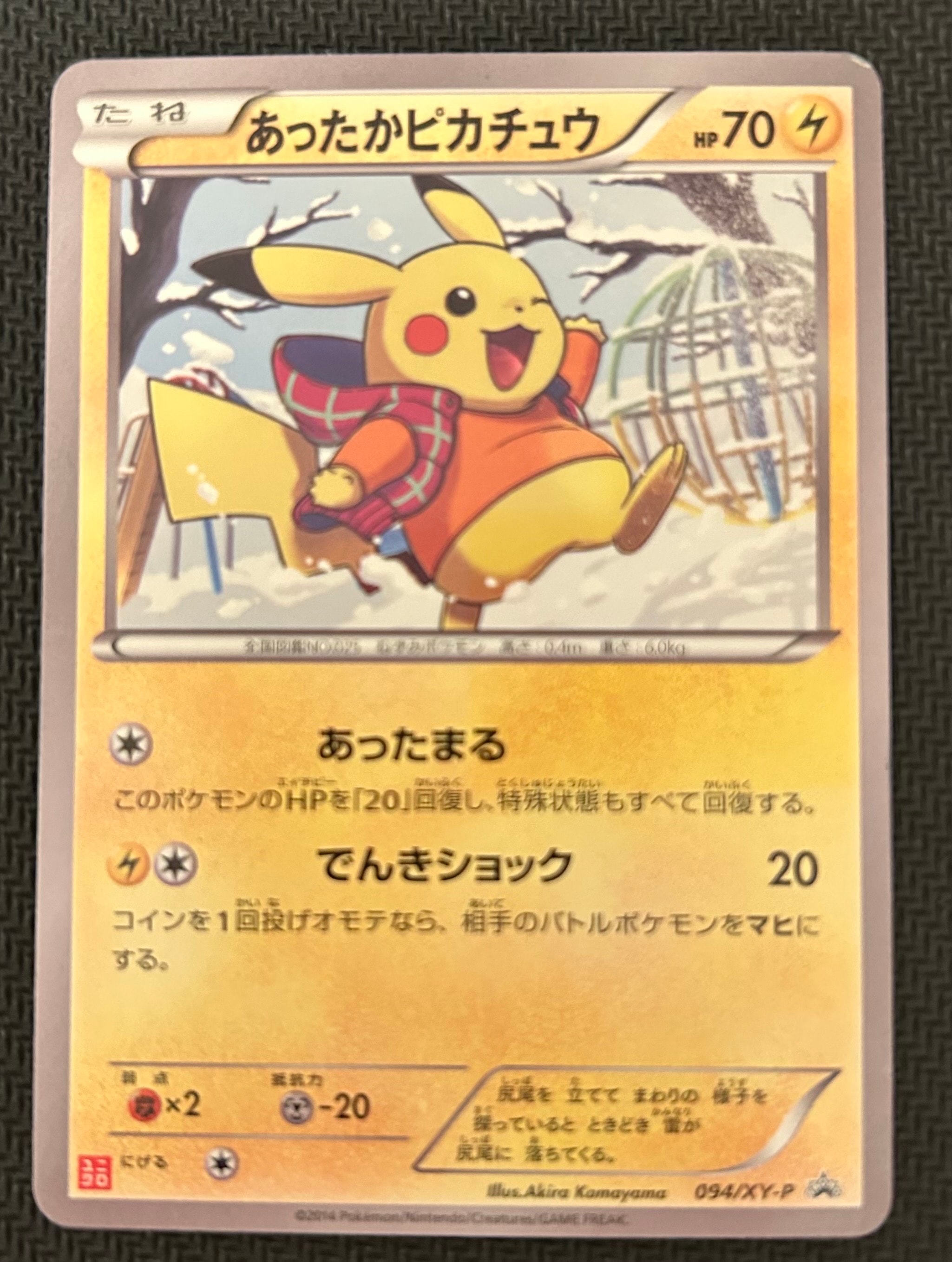 あったかピカチュウ: プロモ[XY-P 094/XY-P](プロモーションカード「XY-P」)