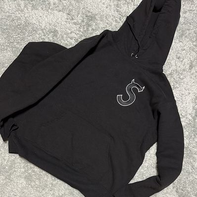 Supreme S Logo Hooded Sweatshirt "Black" (22FW)