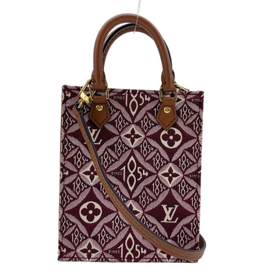 ヴィトン LV モノグラム・ジャガード プティット・サックプラ1854 ハンドバッグ【中古】