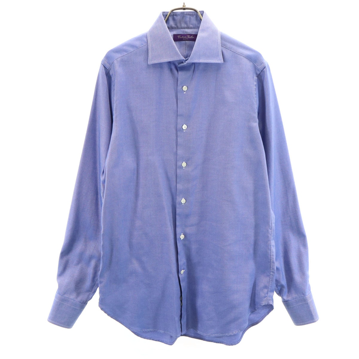 BEAMS ビームス 日本製 長袖 コットンシャツ 青紫