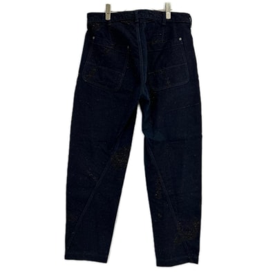 イッセイミヤケメン 15AW ME53FF081 インディゴ染め サイドジップ デニムパンツ 3