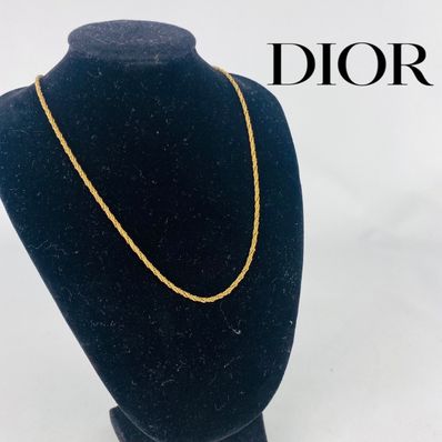 【即日発送】Diorディオール ゴールド ネックレス 金色 シンプル 流行り