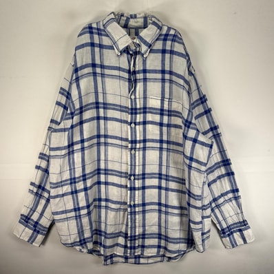 古着 ブルックスブラザーズ Brooks Brothers 長袖シャツ ボタンダウン L ブルー系 チェック メンズ