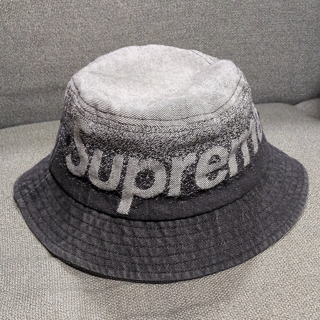 Supreme Fade Jacquard Denim Crusher "Black"