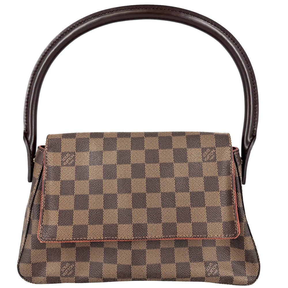 LOUIS VUITTON ルイヴィトン ハンドバッグ ミニ・ルーピング スペシャルオーダー M51148 ダミエキャンバス    ブラウン 茶 レディース【中古品】