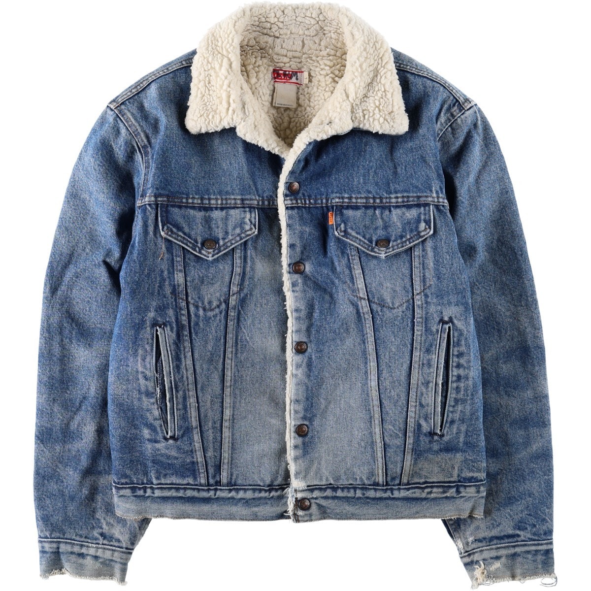 古着 リーバイス Levi's デニムボアジャケット USA製 メンズL相当 オレンジタブ/eaa686322