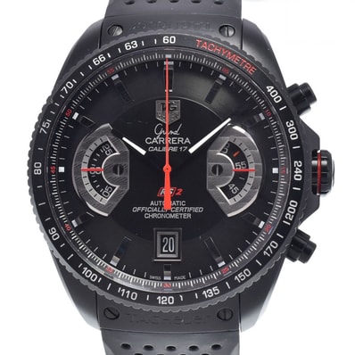 タグホイヤー TAG HEUER CAV518B グランドカレラ キャリバー17RS ブラック 自動巻き メンズ 腕時計 N#148752