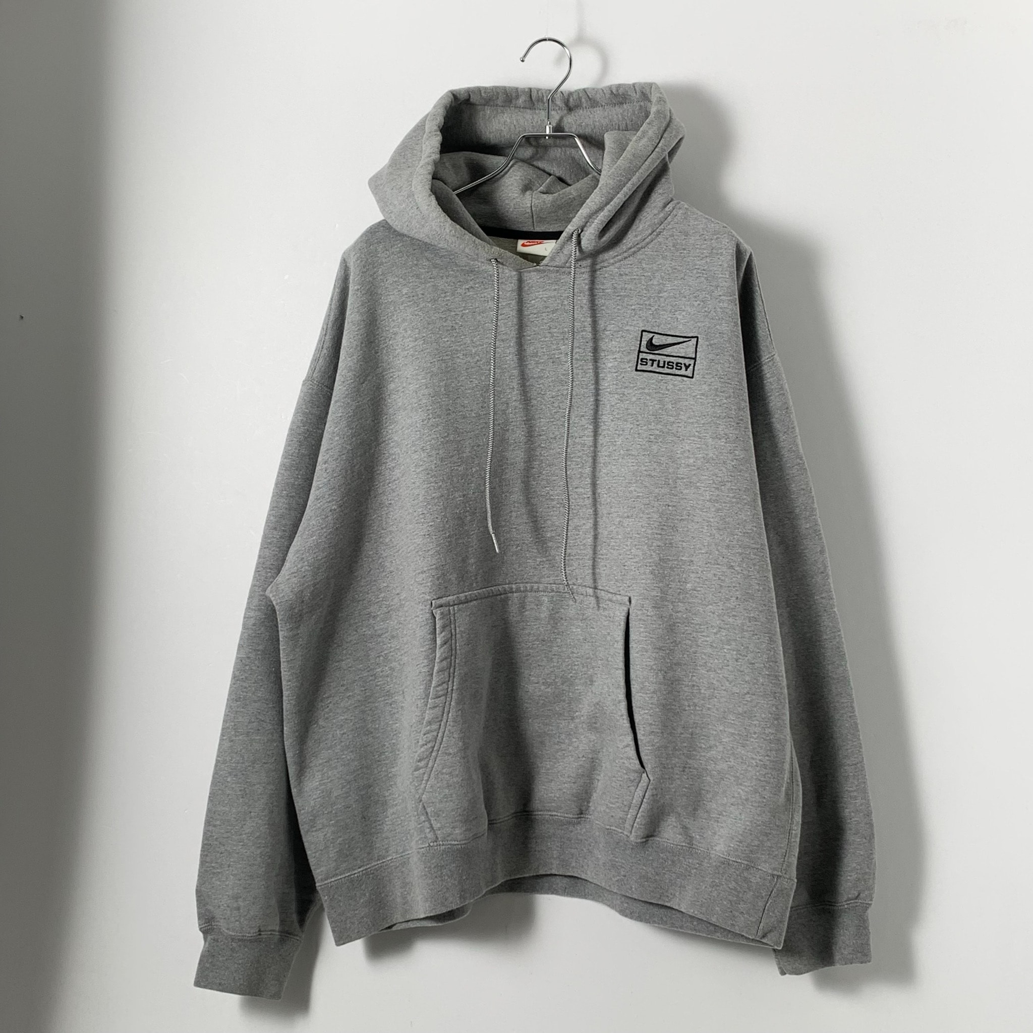 Stussy × Nike NRG Washed Hoodie (US Size) "Grey" DJ9488-063