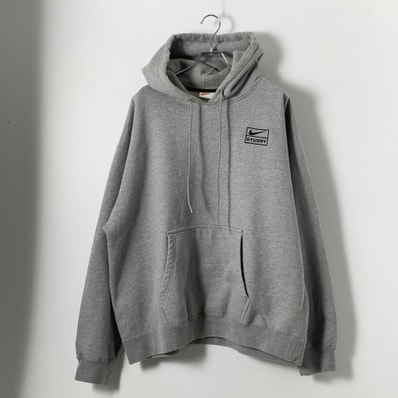 Stussy × Nike NRG Washed Hoodie (US Size) "Grey" DJ9488-063