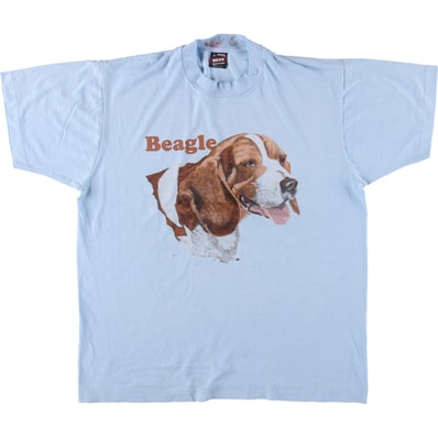 古着 90年代 フルーツオブザルーム FRUIT OF THE LOOM BEST 犬柄 BEAGLE ビーグル アニマルTシャツ USA製 メンズL相当 ヴィンテージ/eaa562092