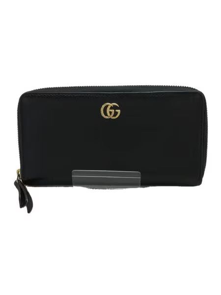 GUCCI Leather Zip Around Wallet "Black"