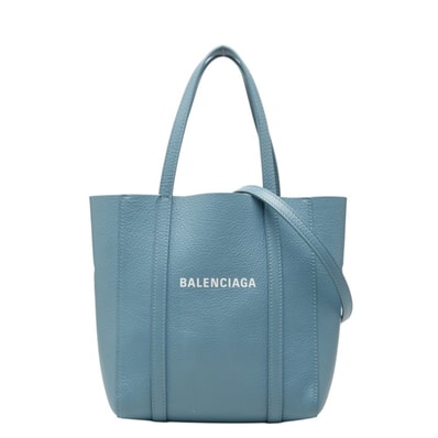 バレンシアガ エブリデイ トートXXS トートバッグ ショルダーバッグ 2WAY 551815 ブルー レザー レディース BALENCIAGA 中古