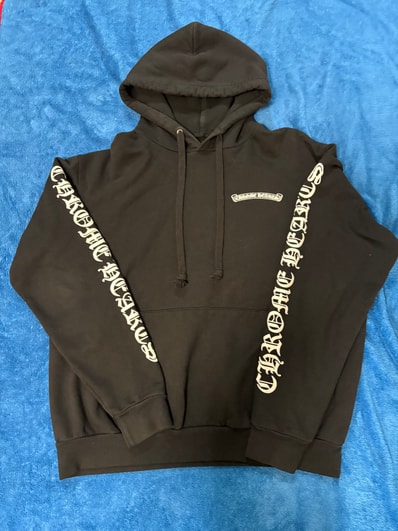 Chrome Hearts Back Scroll Label Logo Pullover Hoodie "Black"