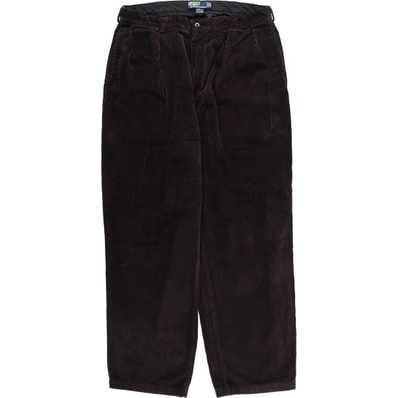 古着 ラルフローレン Ralph Lauren POLO by Ralph Lauren ANDREW PANT ツータック コーデュロイパンツ メンズw36相当/eaa627358