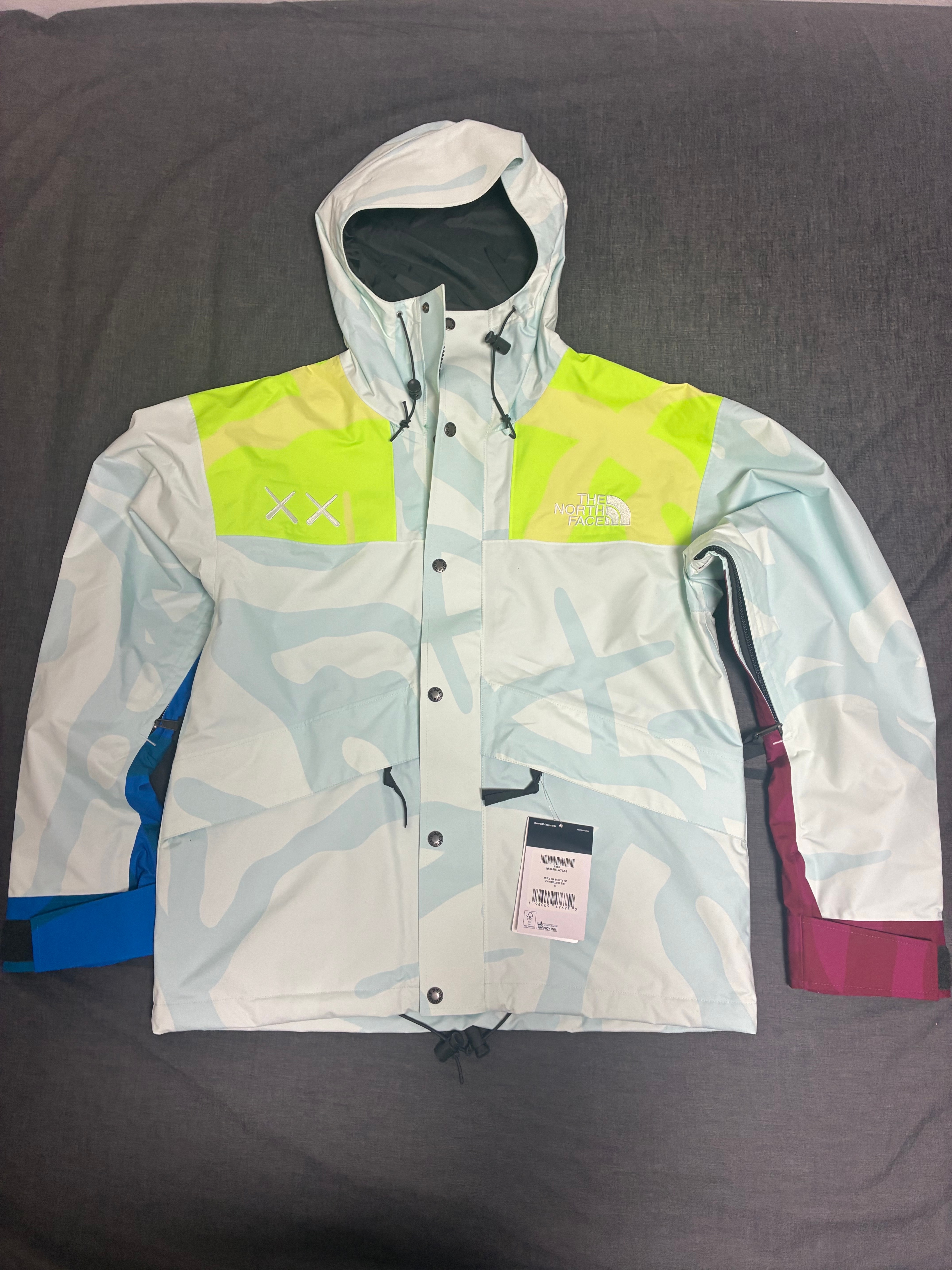The North Face × Kaws Retro 1986 Mountain Jacket "Ice Blue"
